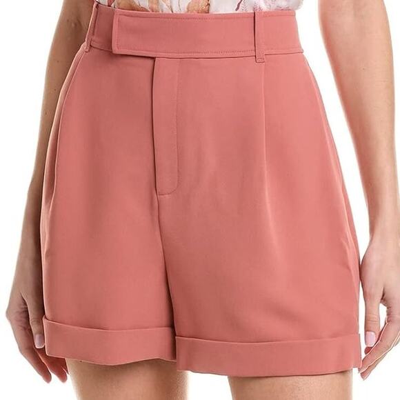 Ted Baker NWT Kelsyas Pleat Front Tailored Shorts Pink Size 0 (US 2) High Rise